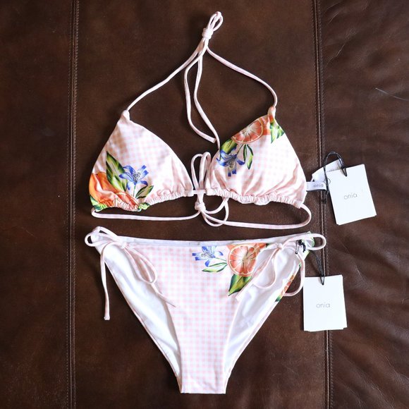Onia Other - Onia Oranges Peach Blush 2 Piece Bikini Set Sz L